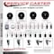 Service Caster 3.5'' Soft Rubber Wheel Swivel 7/16'' Stem Caster with Total Lock Brake SCC-GRTTL20S3514-SRS-716138 - alternate 2